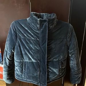 NWT quilted navy blue jacket